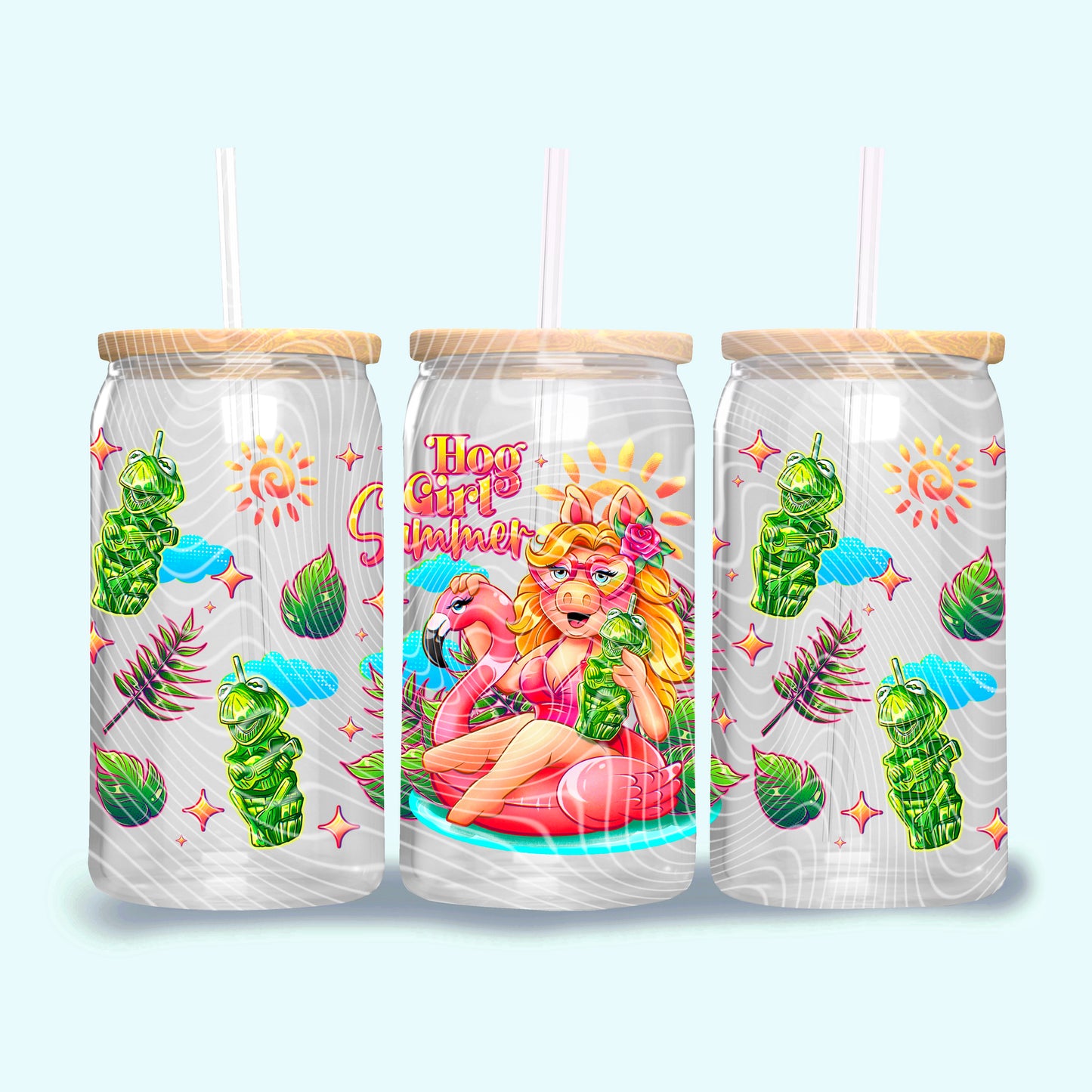 Hog Girl Summer 16 OZ UV Dtf Wrap