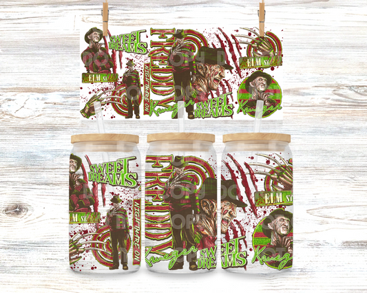 Nightmare On Elm 16 OZ UV Dtf Wrap