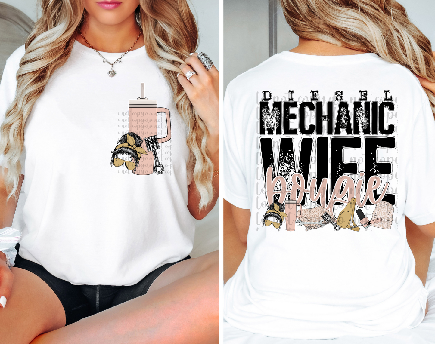 Diesel Mechanic Wife DTF Transfer