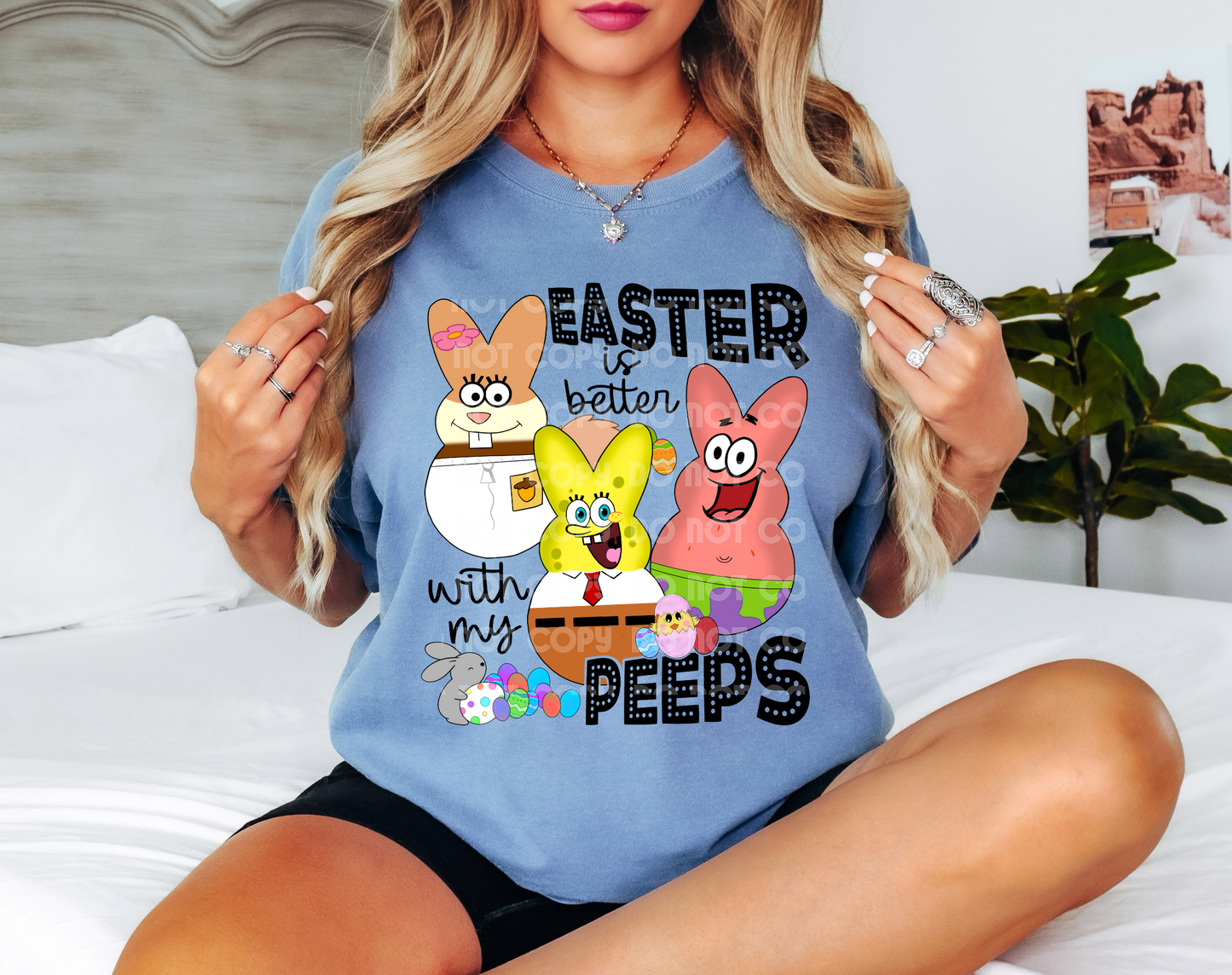 Easter Is Better With My Peeps Spongbob DTF Transfer