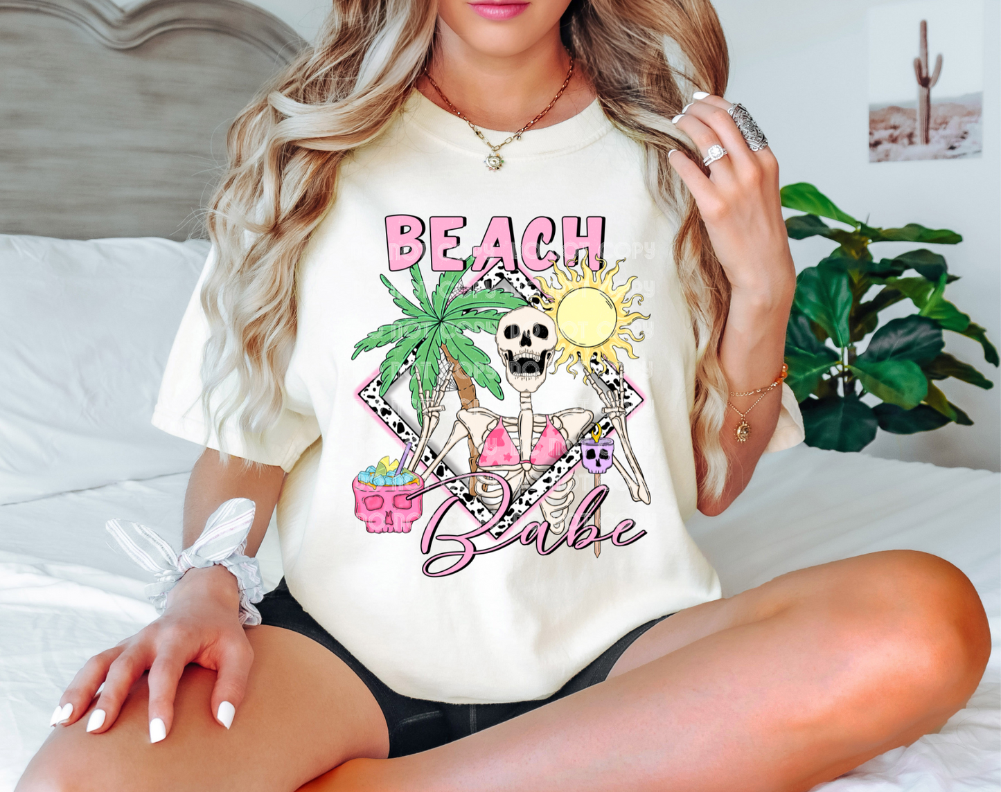 Beach Babe DTF Transfer (Pocket must be purchased separately)