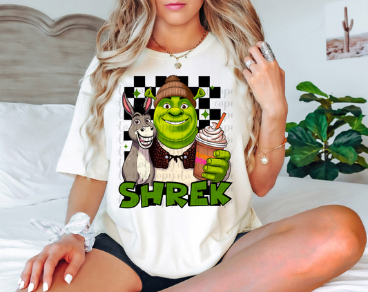 Shrek Dunkin DTF Transfer