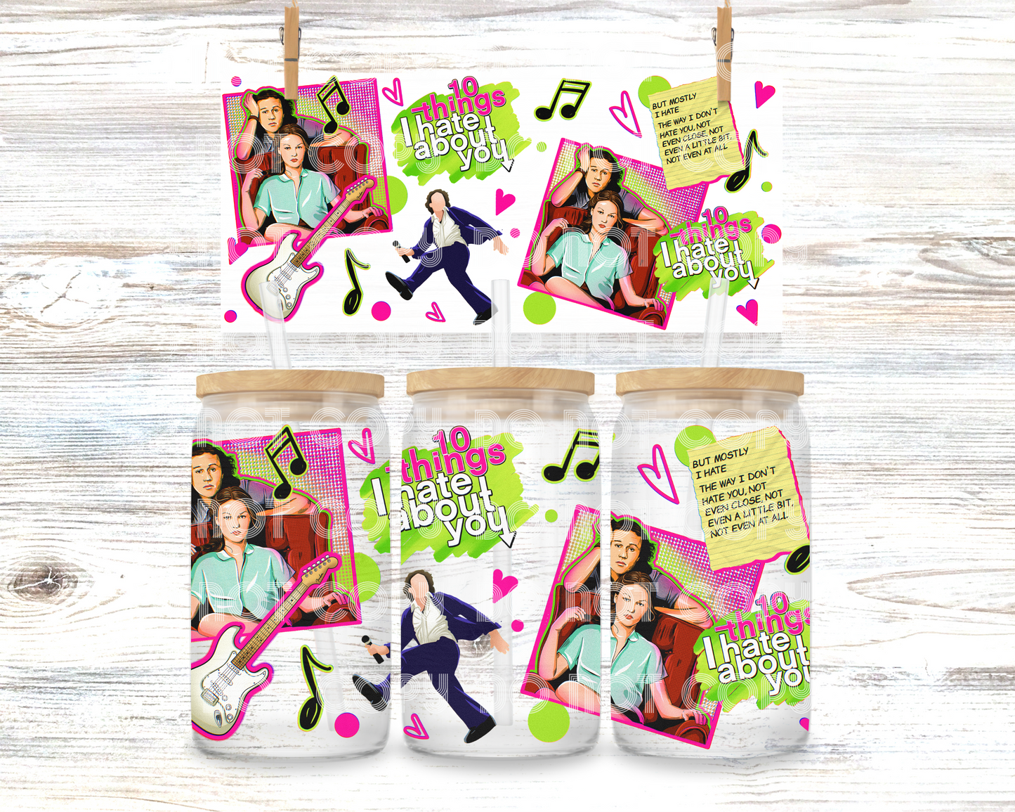 10 Things I Hate About You 16 OZ UV Dtf Wrap