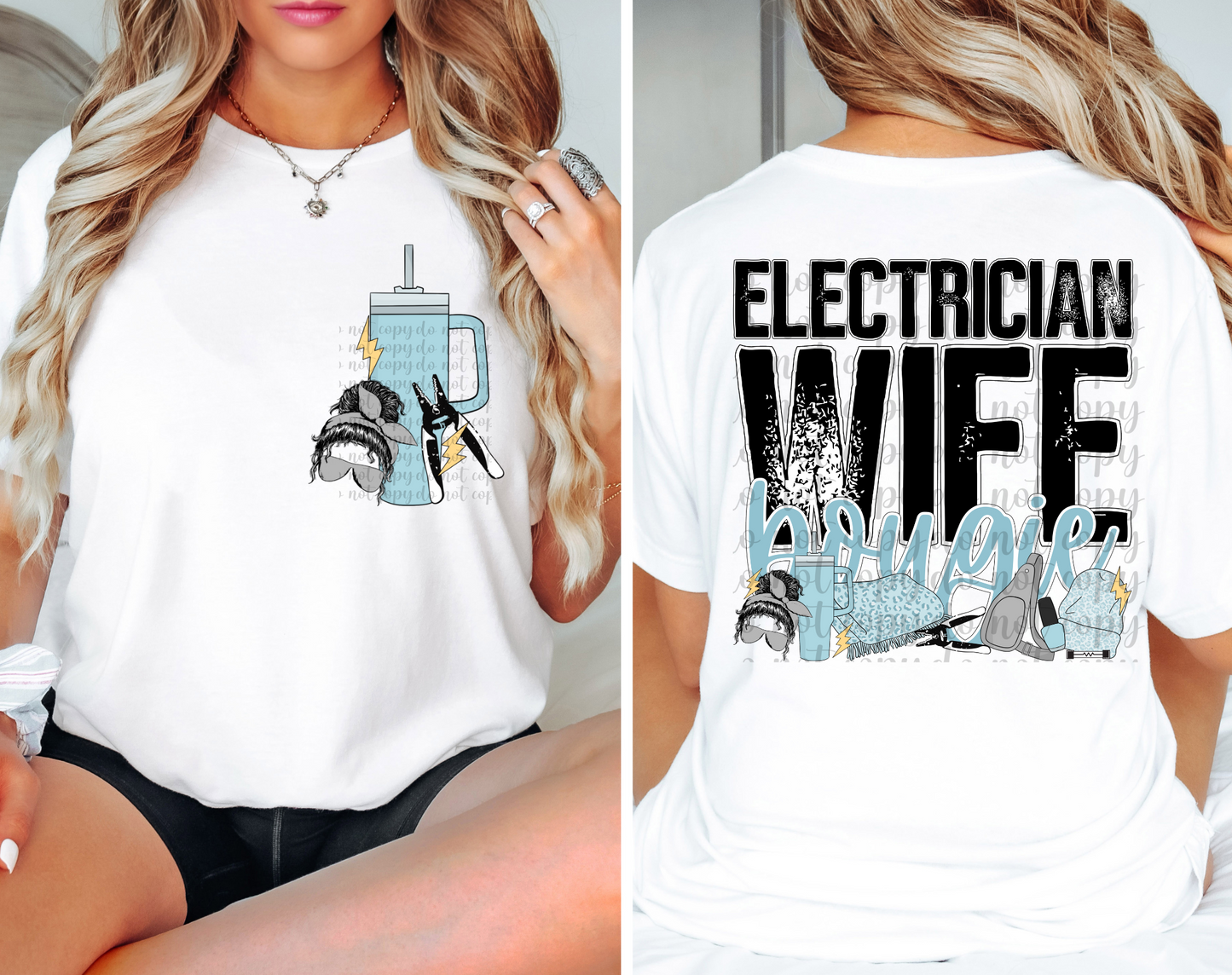 Electrician Wife DTF Transfer