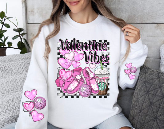 Valentine Vibes DTF Transfer (Sleeve must be purchased separately)