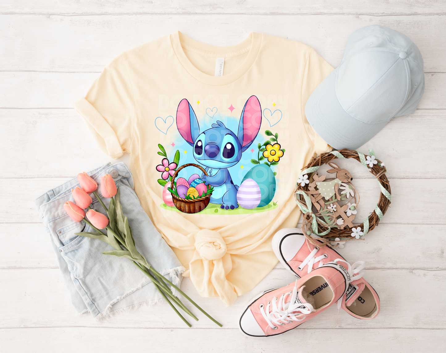 Stitch Easter DTF Transfer