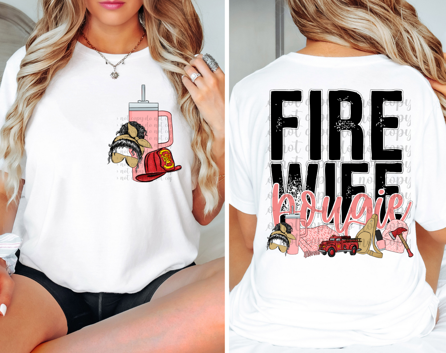 Fire Wife DTF Transfer