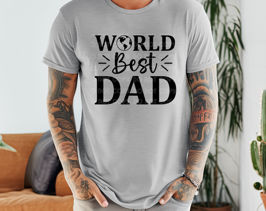 World Best Dad DTF Transfer