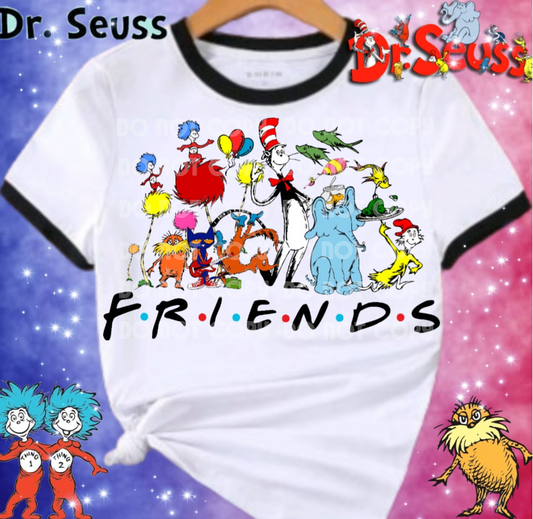 Dr. Seuss Friends DTF Transfer