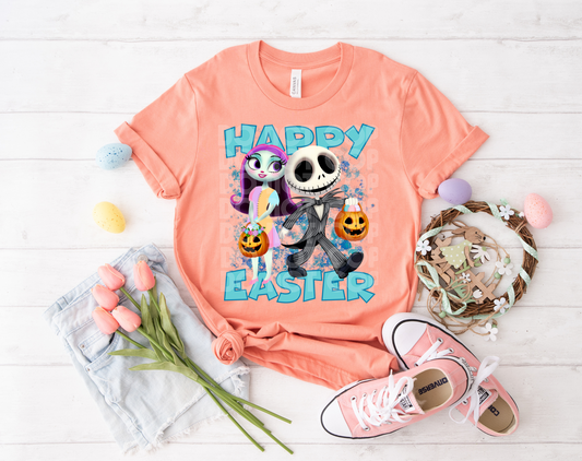 Jack And Sally Easter Blue DTF Transfer