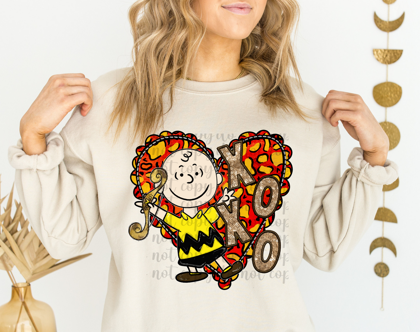 Charlie Brown XOXO DTF Transfer (Sleeve must be purchased separately)