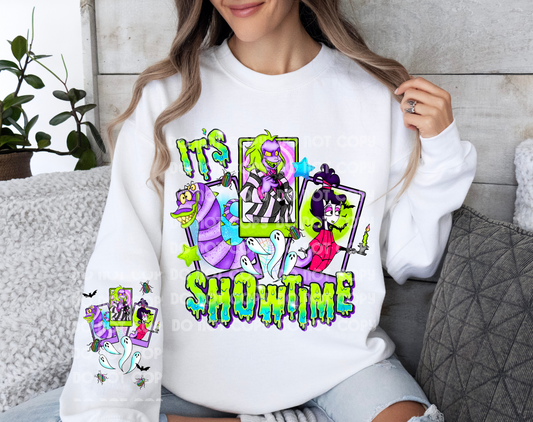 It's Showtime Beetle Juice Tarot Colorful DTF Transfer (Sleeve must be purchased separately)