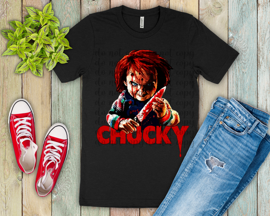 Chucky With Knife DTF Transfer