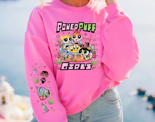 Power Puff Girls DTF Transfer (Sleeve must be purchased separately)