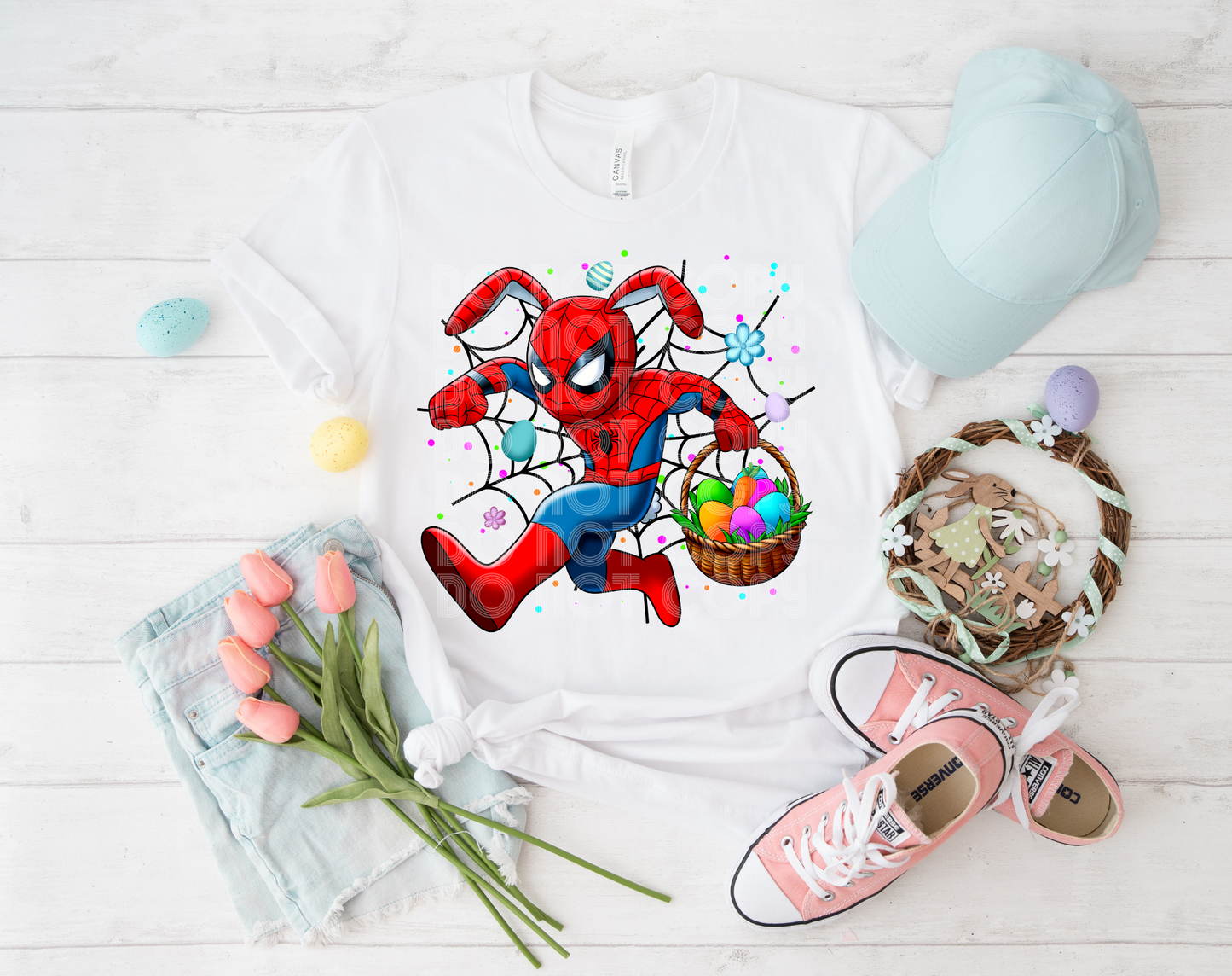 Spider Man Easter DTF Transfer