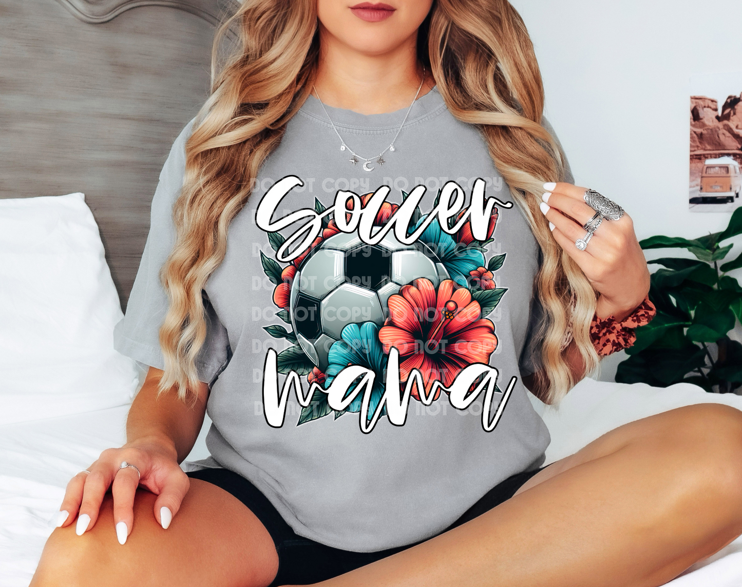 Soccer Mama Floral DTF Transfer