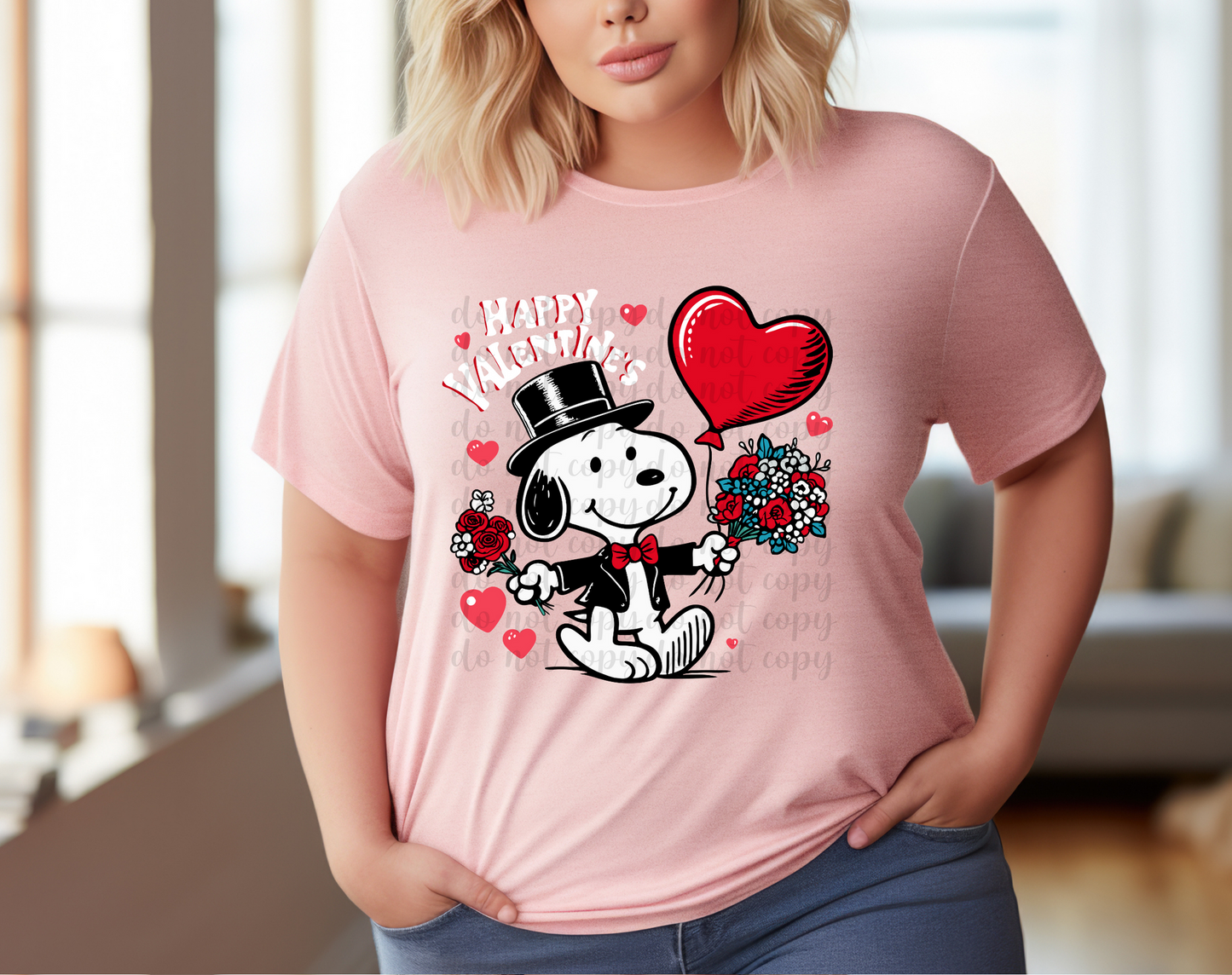 Snoopy Valentines DTF Transfer