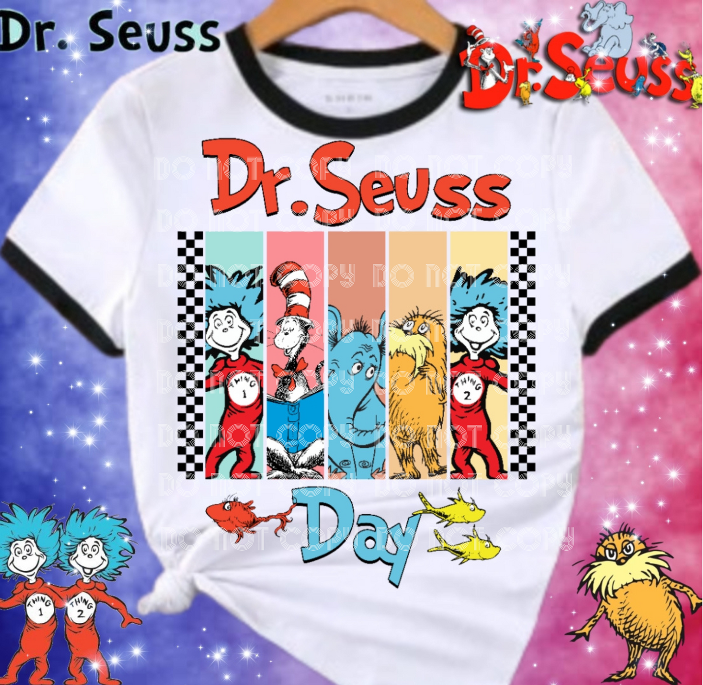 Dr. Seuss Day DTF Transfer