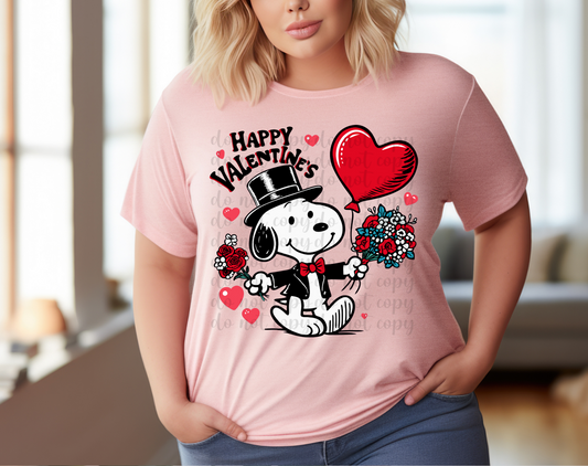 Snoopy Valentines DTF Transfer