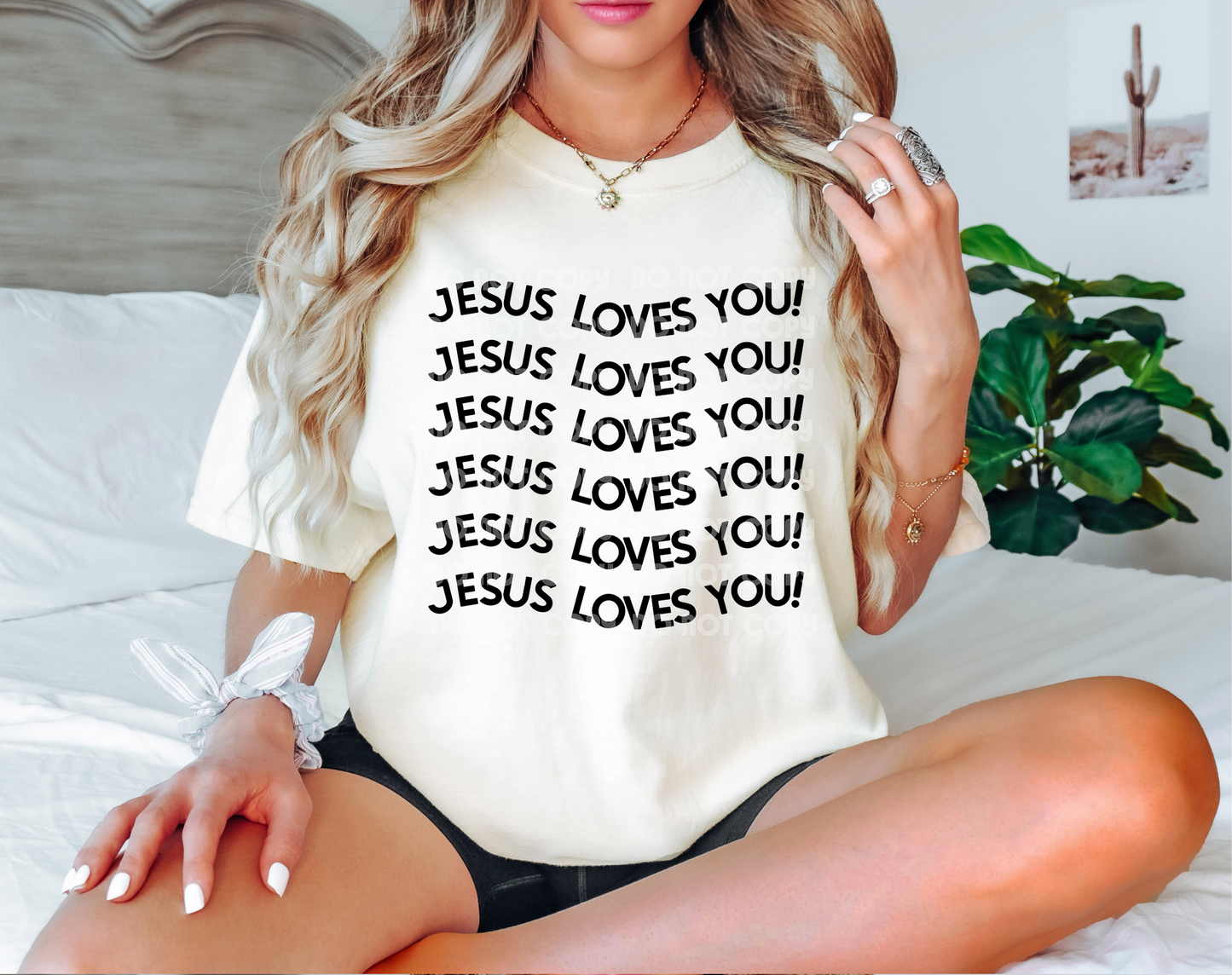 Jesus Loves You! DTF Transfer