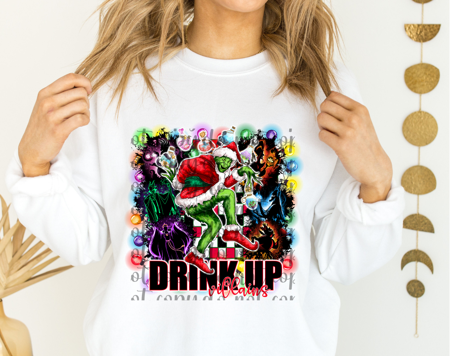 Drink Up Villains DTF Transfer