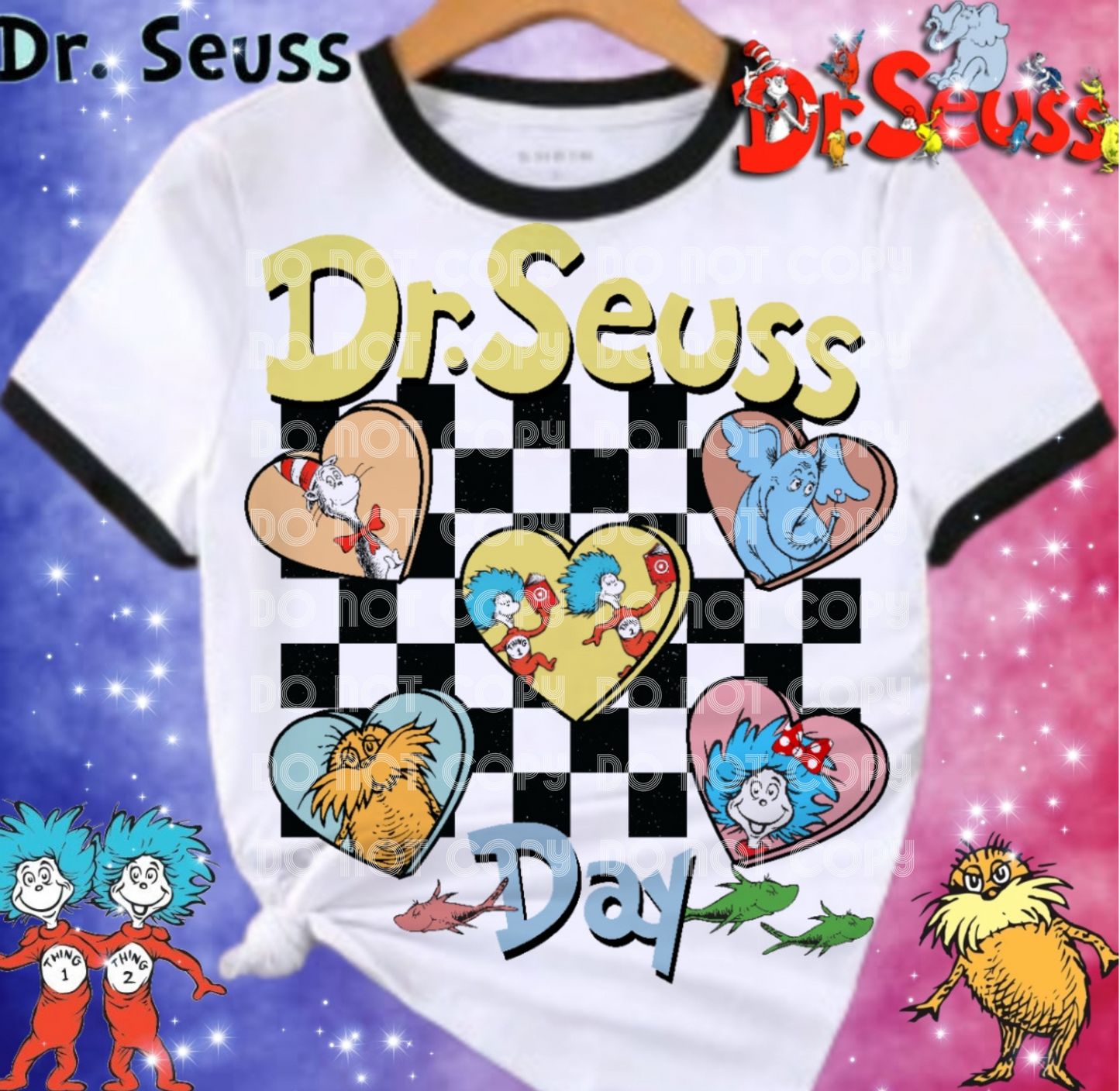 Dr. Seuss Day DTF Transfer