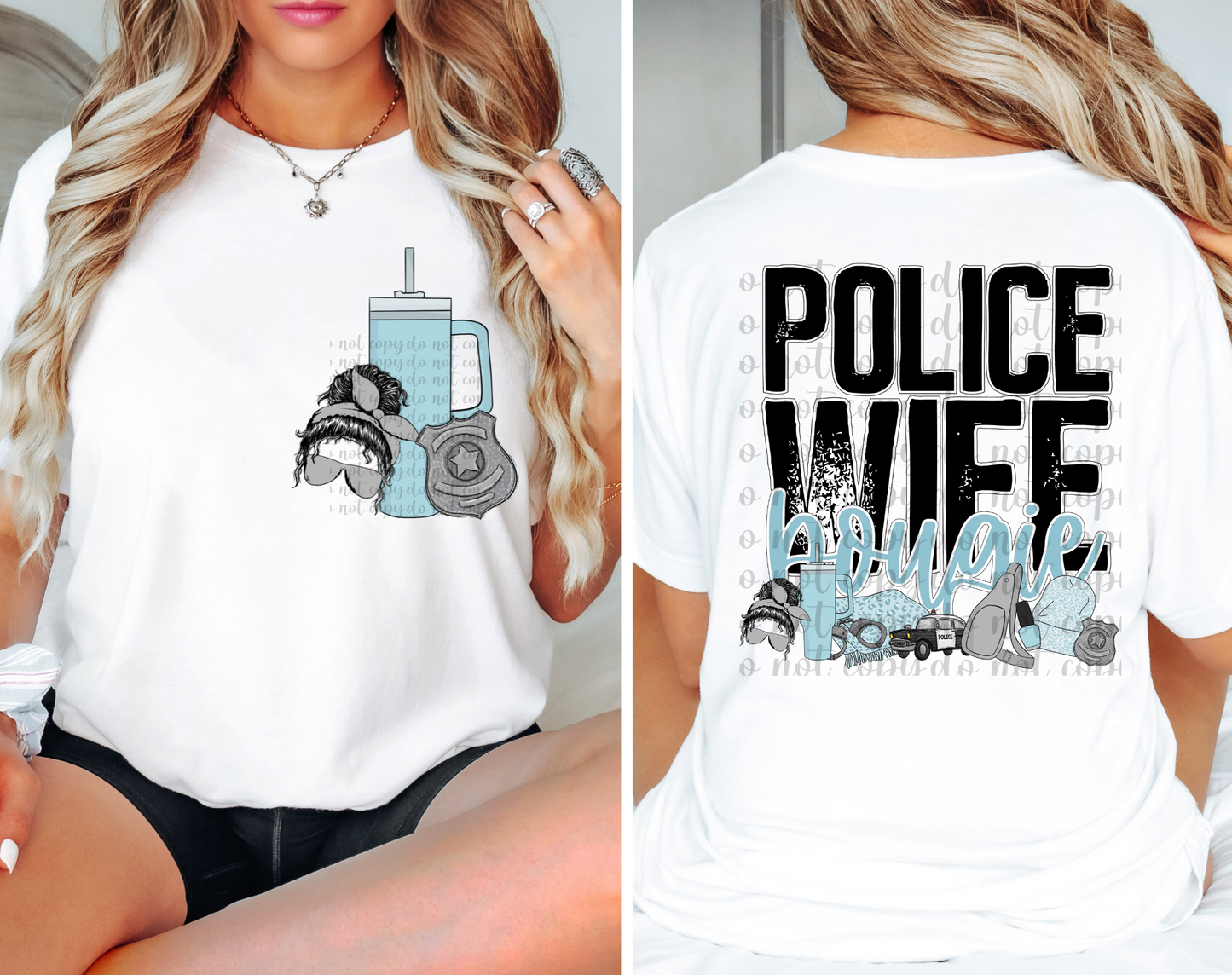 Police Wife DTF Transfer