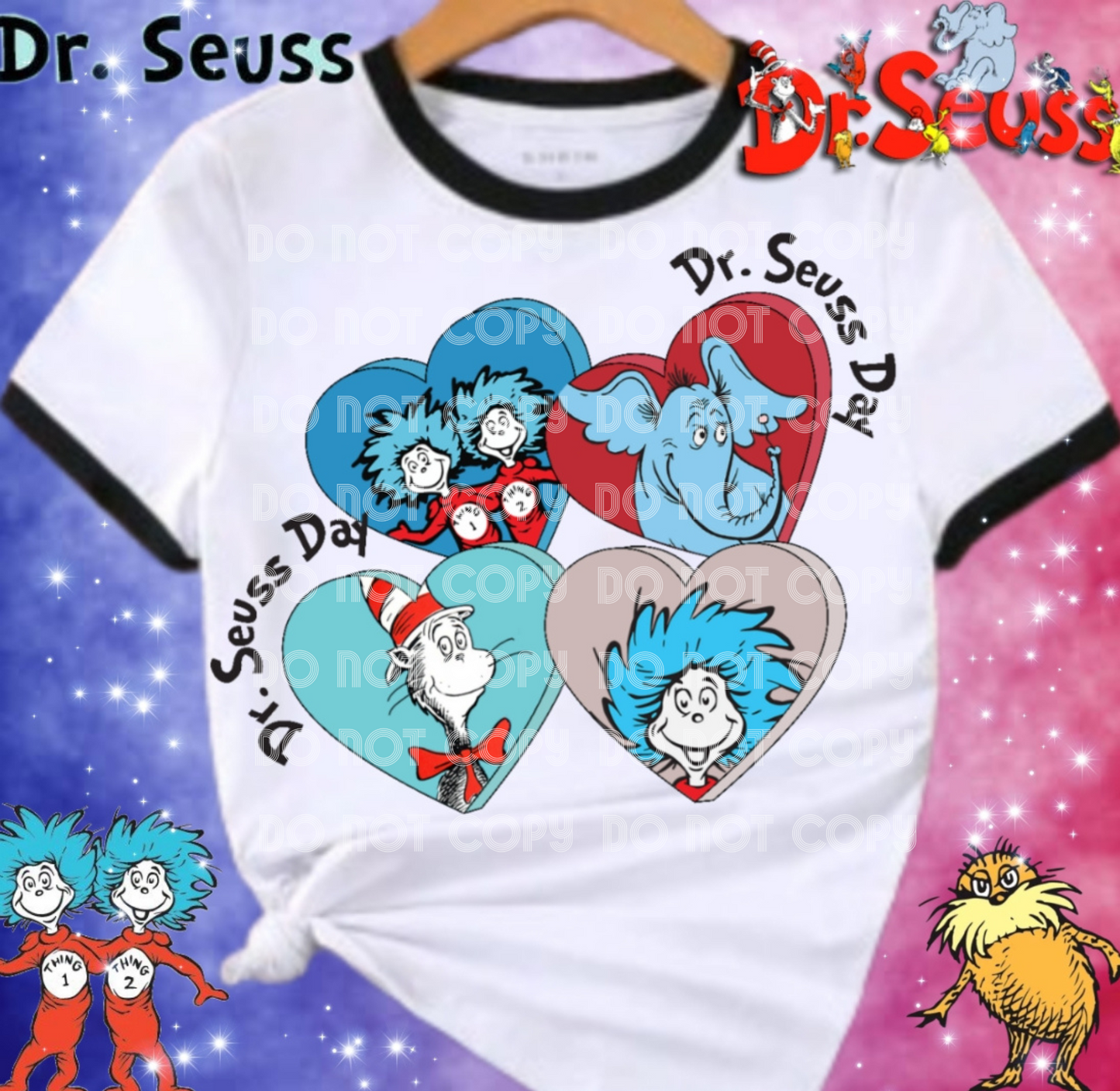 Dr. Seuss Day DTF Transfer