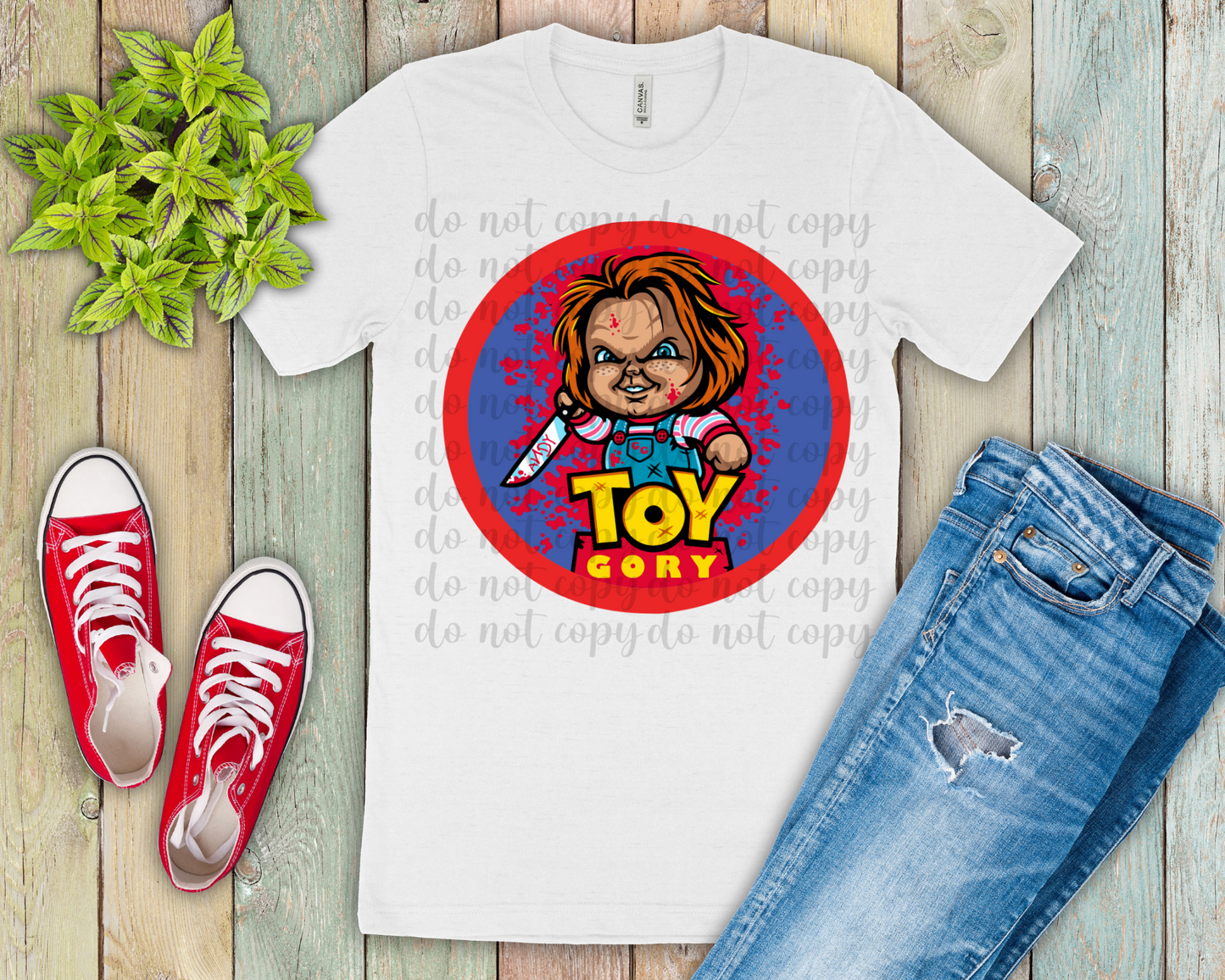 Chucky Toy Gory DTF Transfer