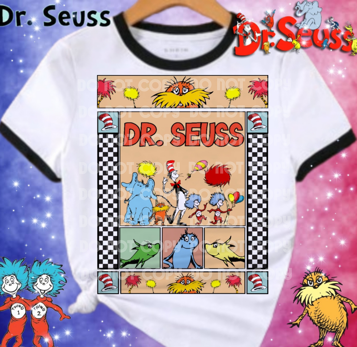 Dr. Seuss DTF Transfer