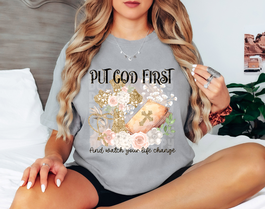 Put God First DTF Transfer