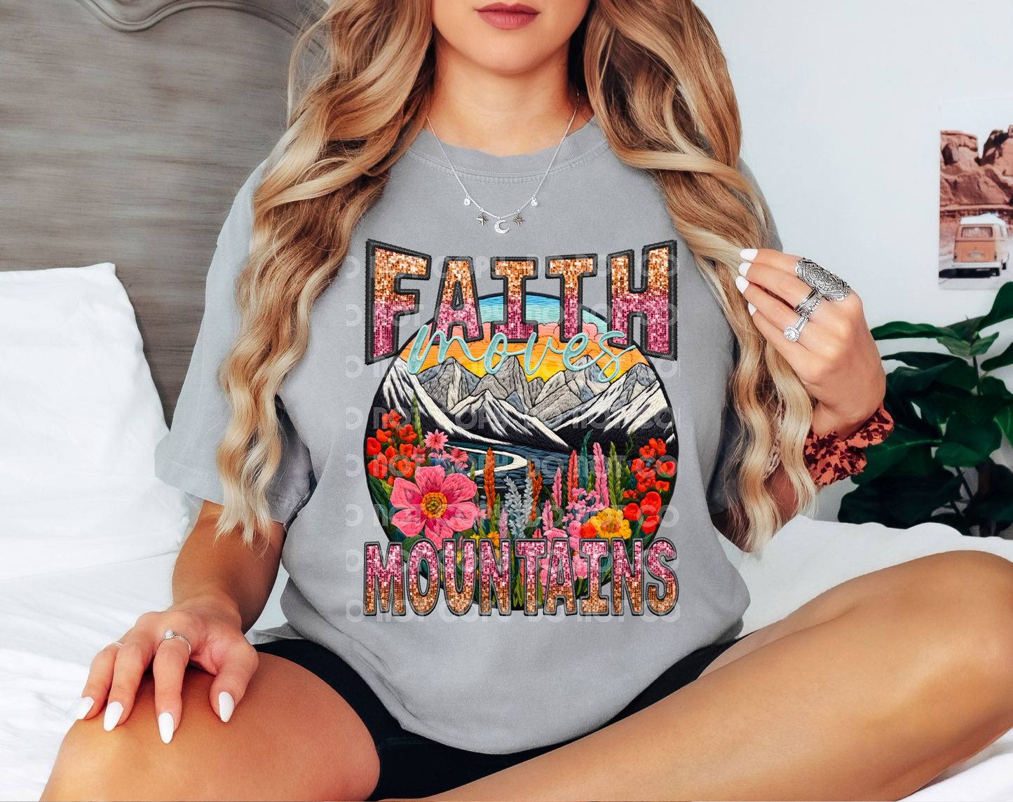 Faith Moves Mountains DTF Transfer