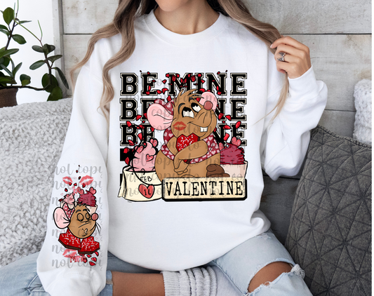 Be Mine Valentine DTF Transfer (Sleeve must be purchased separately)