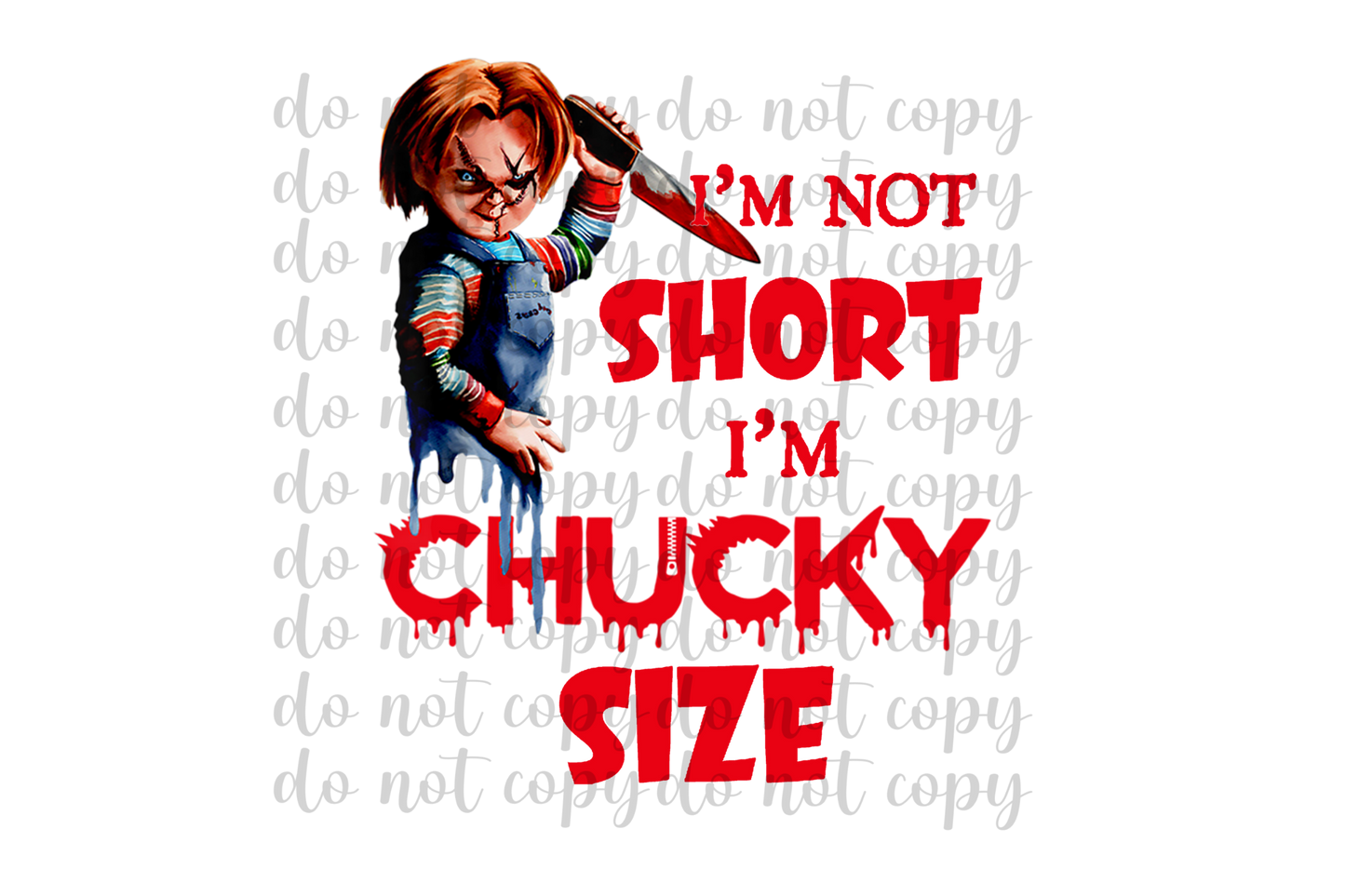 Chucky Size DTF Transfer