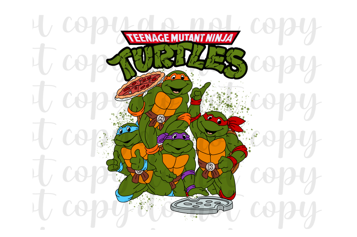 Teenage Mutant Ninja Turtles DTF Transfer