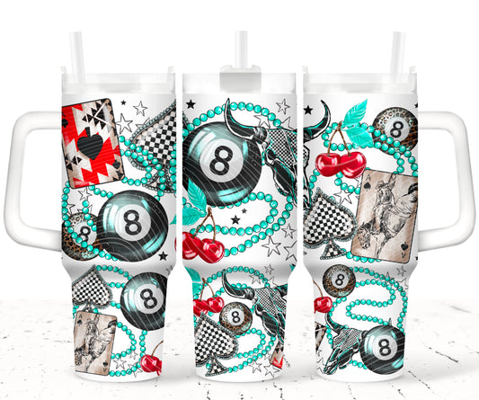 Lucky Girl Cherry 40 OZ UV Dtf Wrap