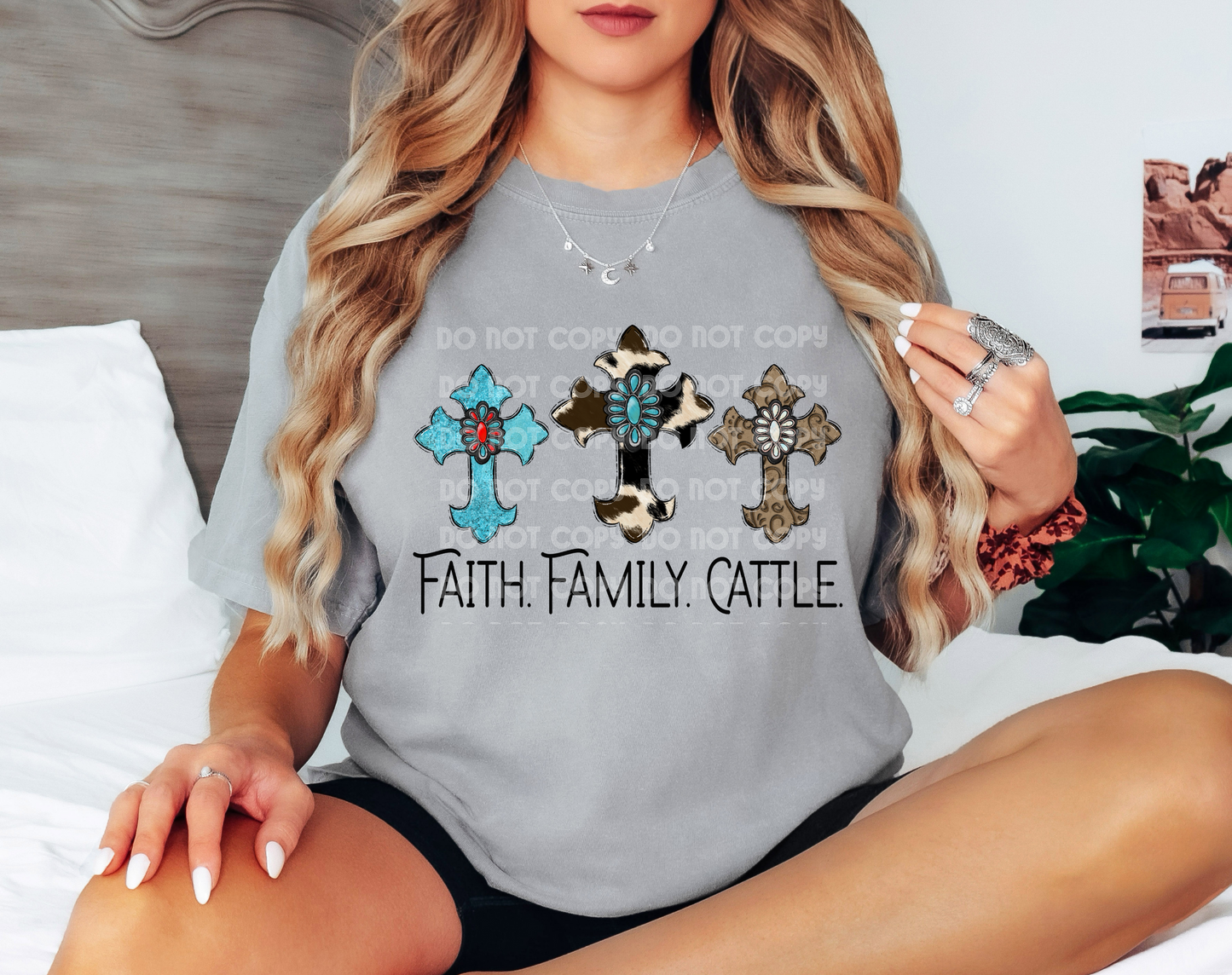 Faith Family Cattle DTF Transfer