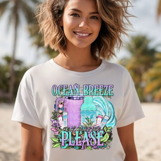 Ocean Breeze Please DTF Transfer