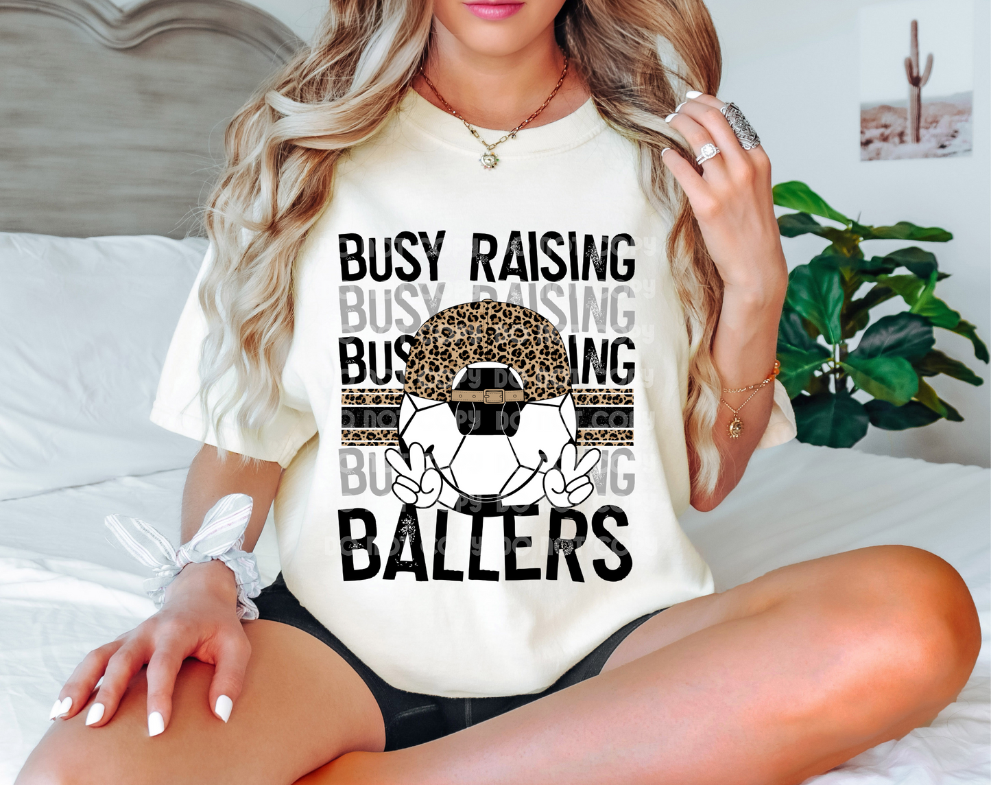 Busy Raising Ballers Leopard DTF Transfer