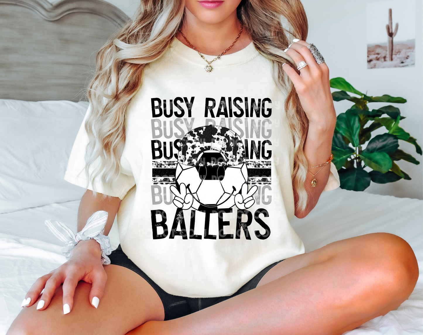 Busy Raising Ballers Cow DTF Transfer