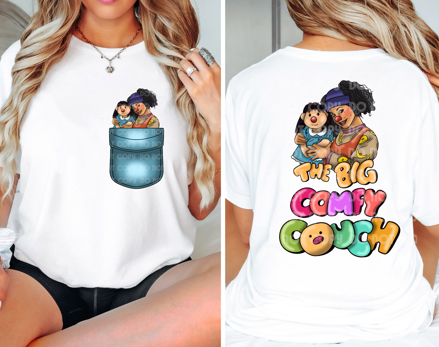 The Big Comfy Couch DTF Transfer (Pocket must be purchased separately)