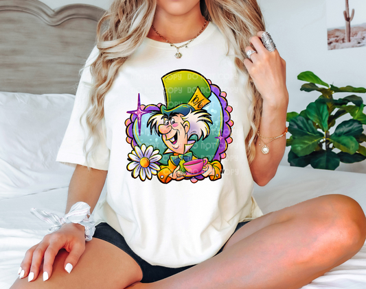 Rabbit Hole Hatter DTF Transfer