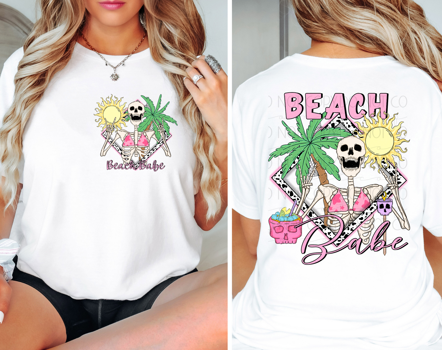 Beach Babe DTF Transfer (Pocket must be purchased separately)