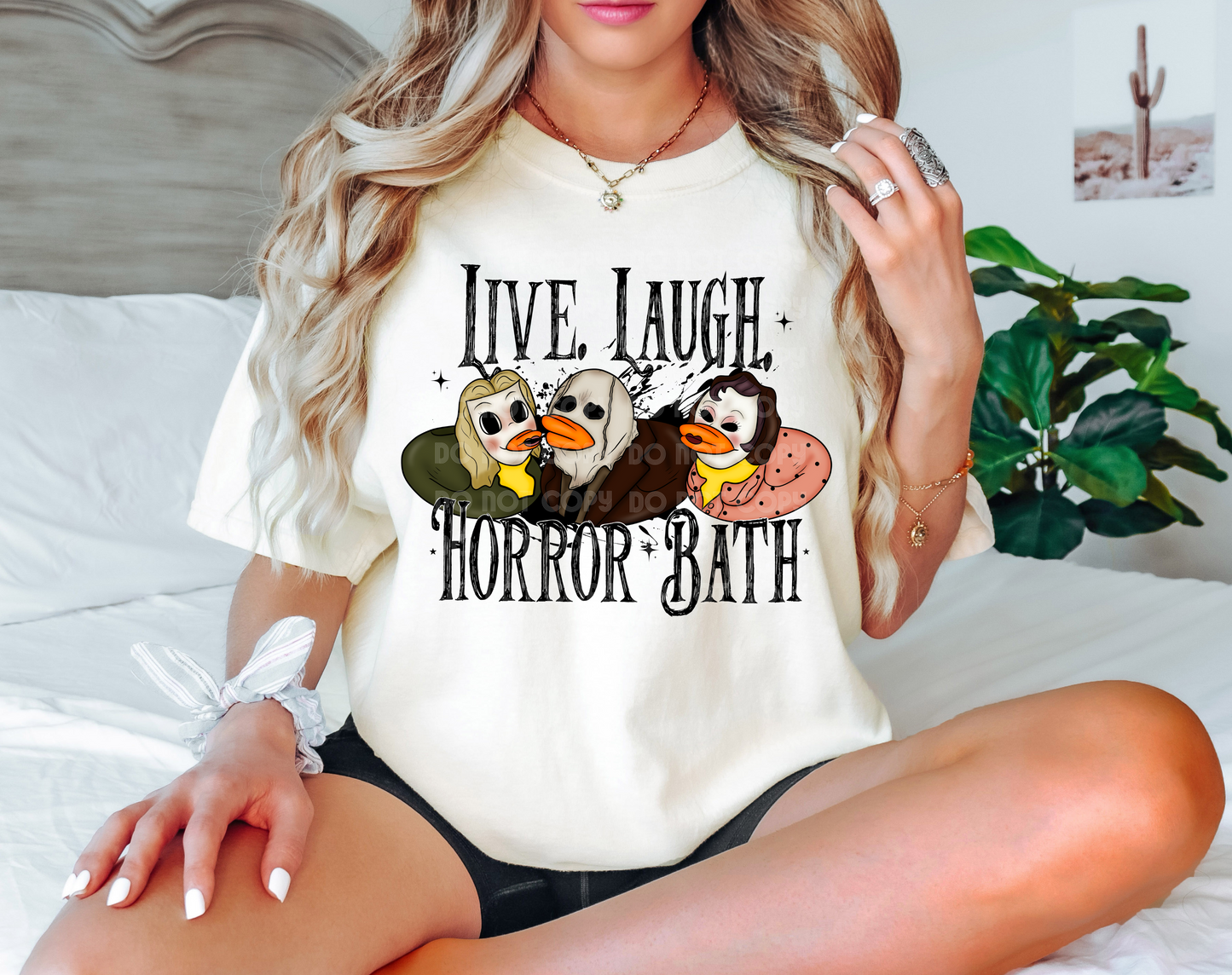 Live Laugh Horror Bath DTF Transfer