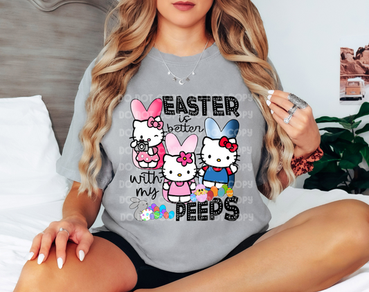 Easter Is Better With My Peeps Hello Kitty DTF Transfer