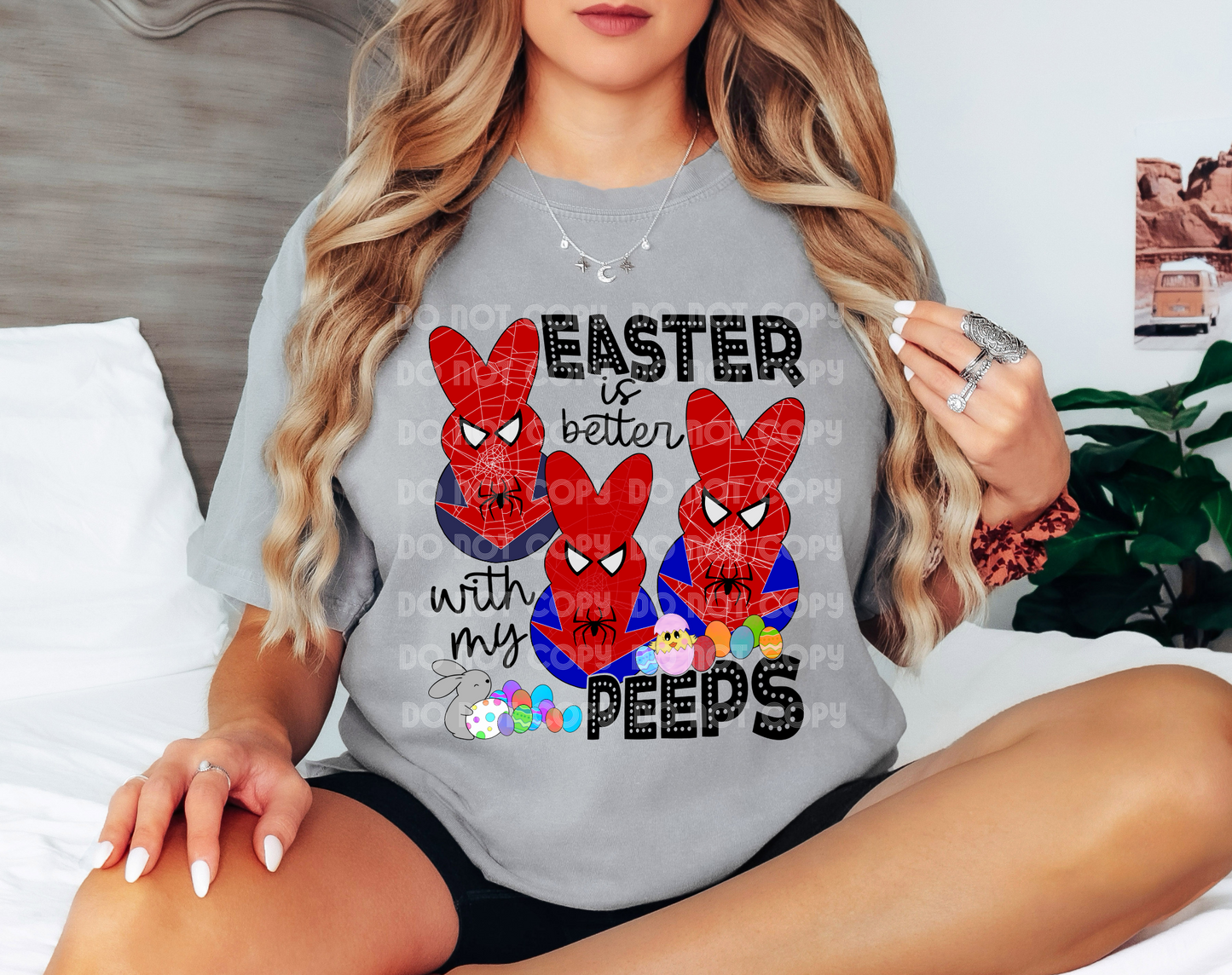 Easter Is Better With My Peeps Spiderman DTF Transfer