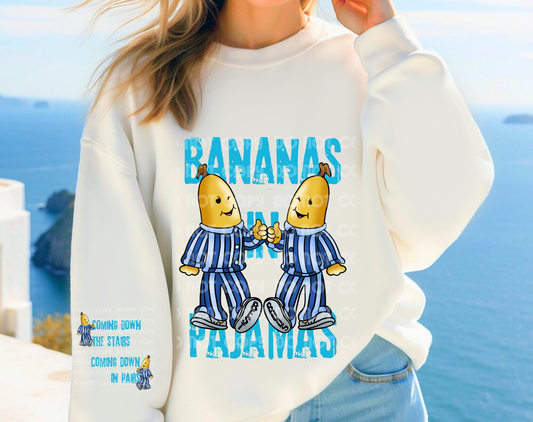 Bananas In Pajamas DTF Transfer (Sleeve must be purchased separately)