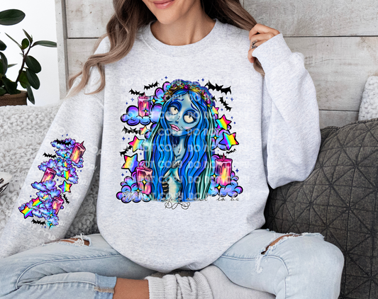 Corpse Bride We're Simply Meant To Be Color DTF Transfer (Sleeve must be purchased separately)