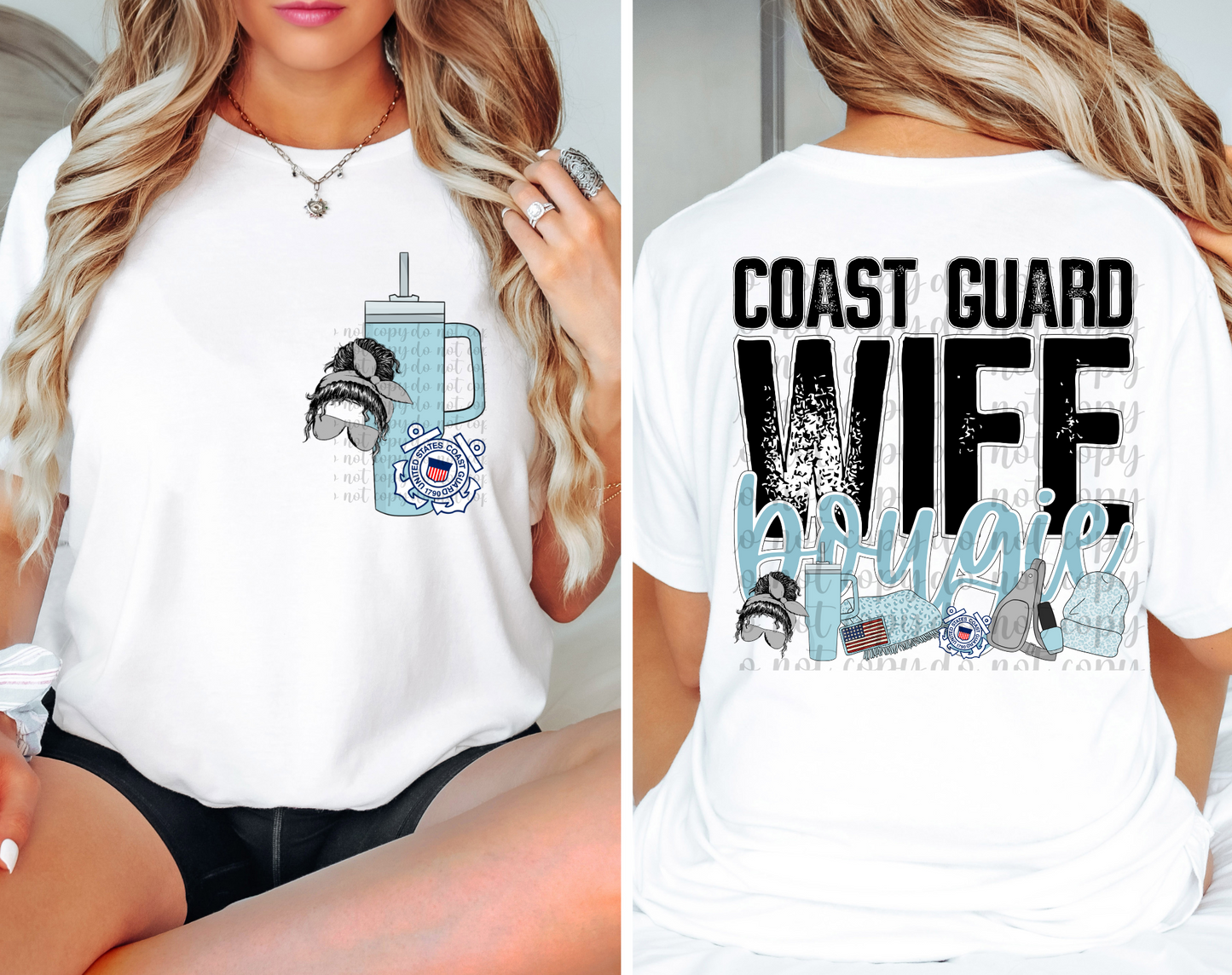 Coast Guard Wife DTF Transfer