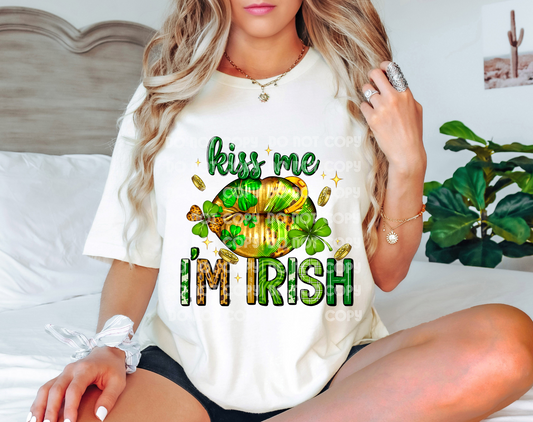 Kiss Me I'm Irish DTF Transfer